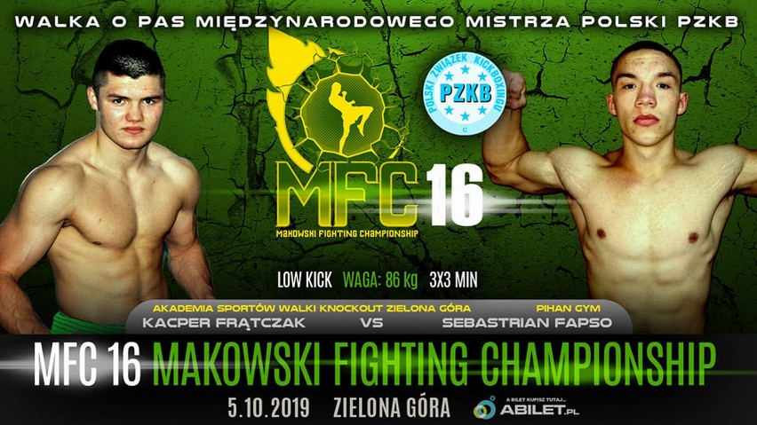 Karty walk 16. edycji Gali Makowski Fighting Championship -...