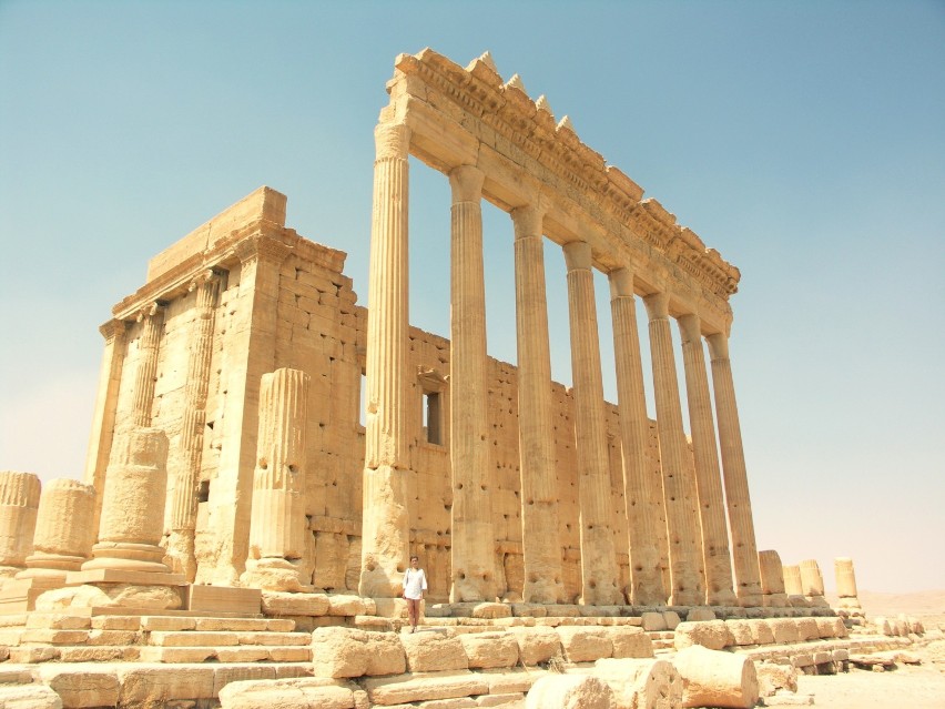 Syria, Palmyra, świątynia Bela (niedawno wysadzony przez...