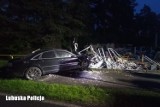 21-latek rozbił auto w Płotach koło Zielonej Góry. Sprawdzał możliwości pojazdu