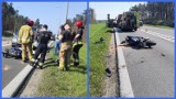 Wypadek motocyklisty na obwodnicy Opola. Policja apeluje do miłośników jazdy na dwóch kółkach o ostrożną jazdę