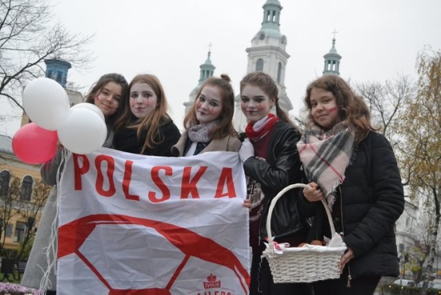 Radomsko: Happening z okazji Święta Niepodległości