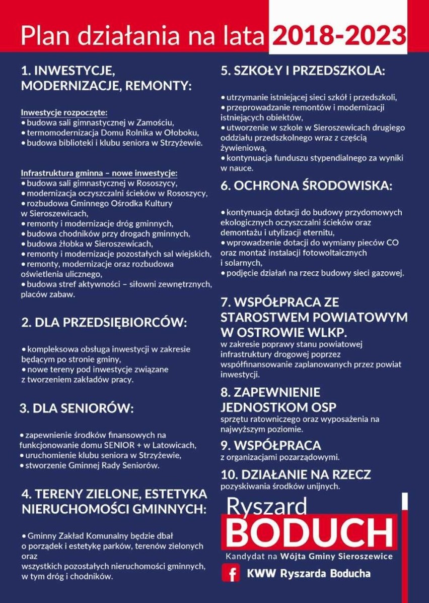 Kandydat na stanowisko wójta gminy Sieroszewice