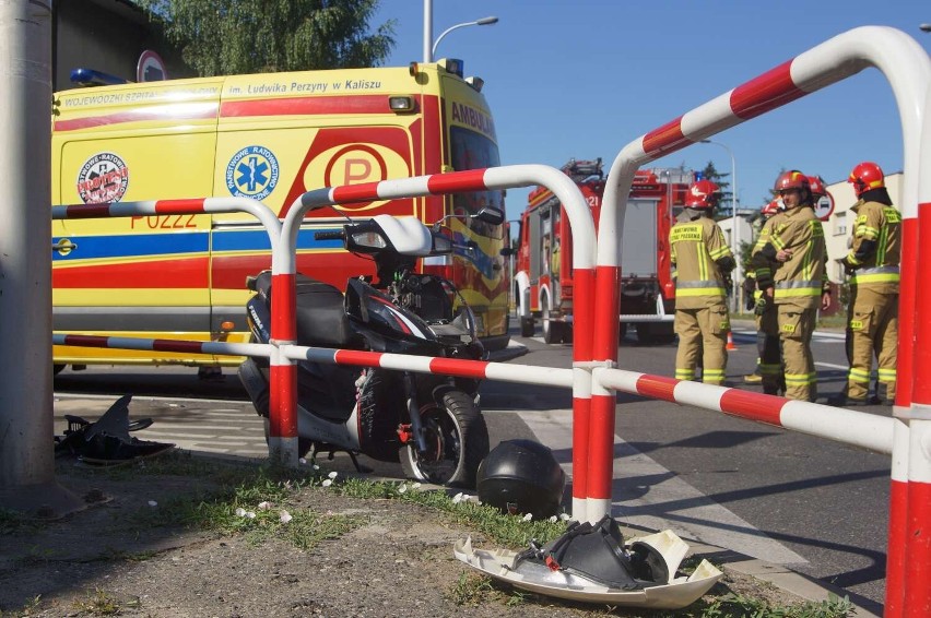 Wypadek na alei Wojska Polskiego w Kaliszu. Potrąciła autem...