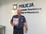 Pleszewski policjant, asp. szt. Waldemar Wajsnis, stanął na podium zawodów w wyciskaniu sztangi leżąc