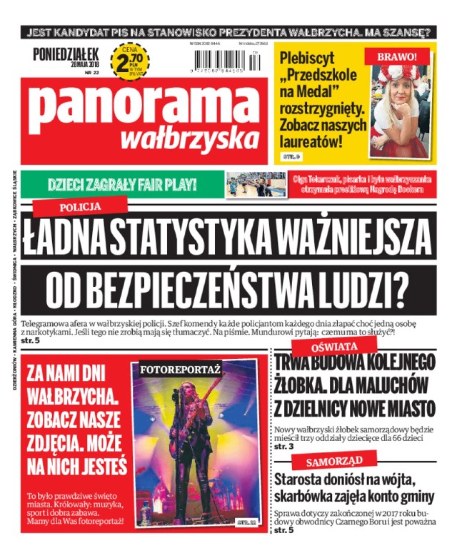 Panorama Wałbrzyska wydanie z 28 maja 2018 r.