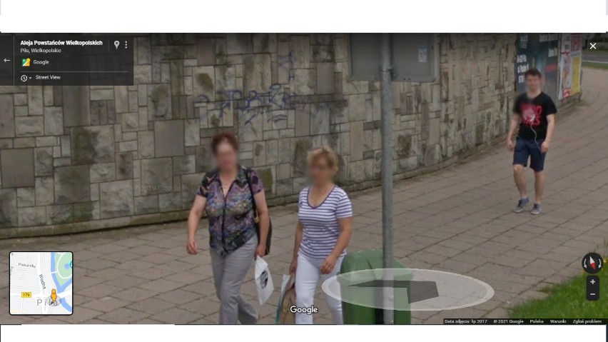 Kobiety przyłapane na ulicach Piły. Jak widzi je Google Street View 