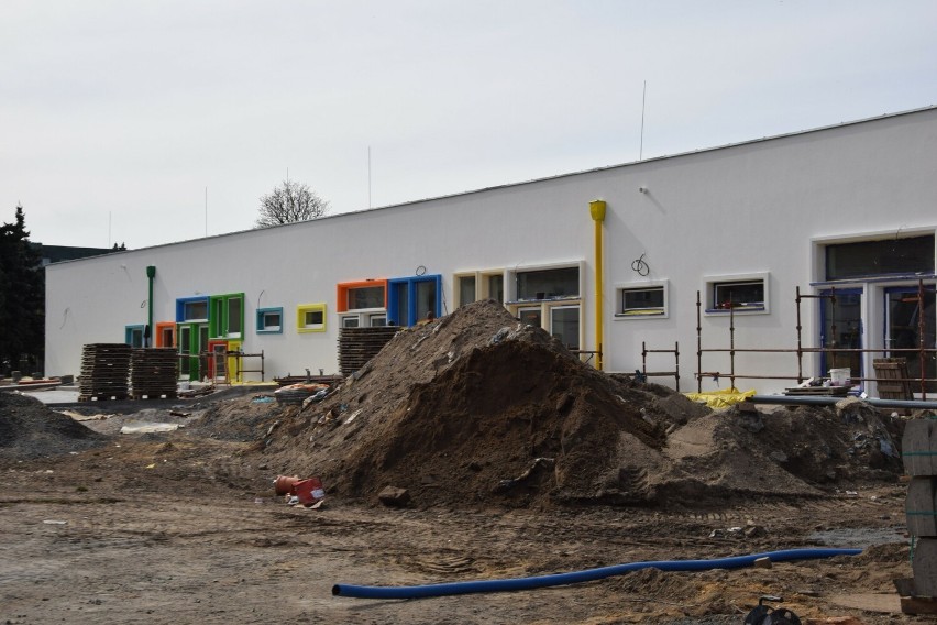 Tak aktualnie wygląda budowa nowego przedszkola w Żaganiu
