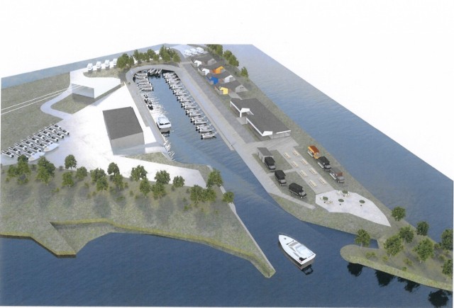 Koncepcja docelowa przestrzeni portu węglowego. Wrocławski Park Wodny jest odpowiedzialny za prowadzenie tej inwestycji i będzie operatorem tego miejsca.