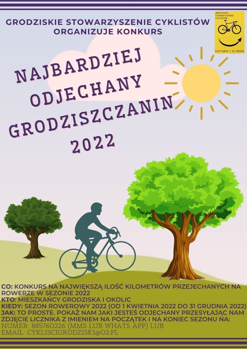 Grodziskie Stowarzyszenie Cyklistów zaprasza do udziału w konkursie na "Najbardziej odjechanego grodziszczanina"