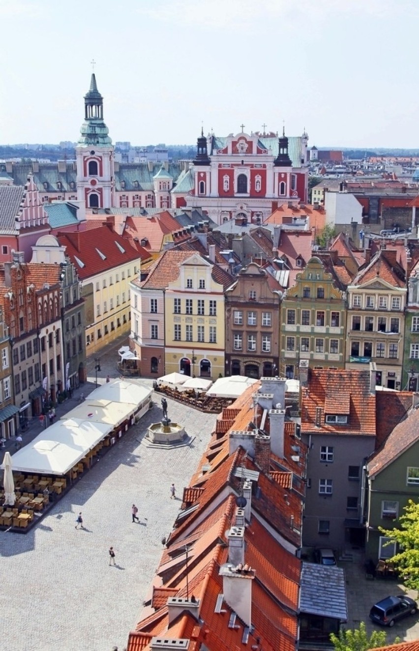 Widok z wieży poznańskiego Ratusza