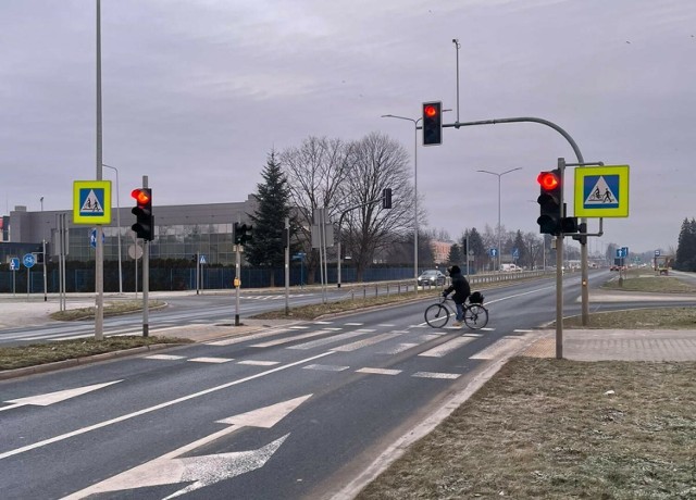 Przejazd dla rowerów ulica Chemików, miejsce potrącenia