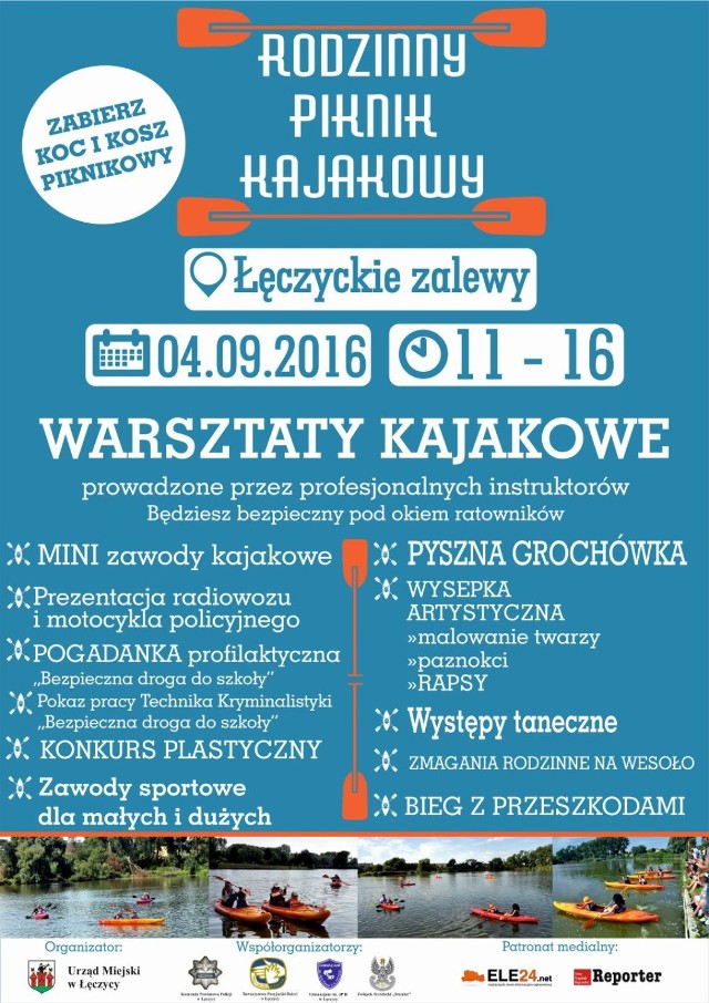 W niedzielę Piknik Kajakowy na zalewach w Łęczycy