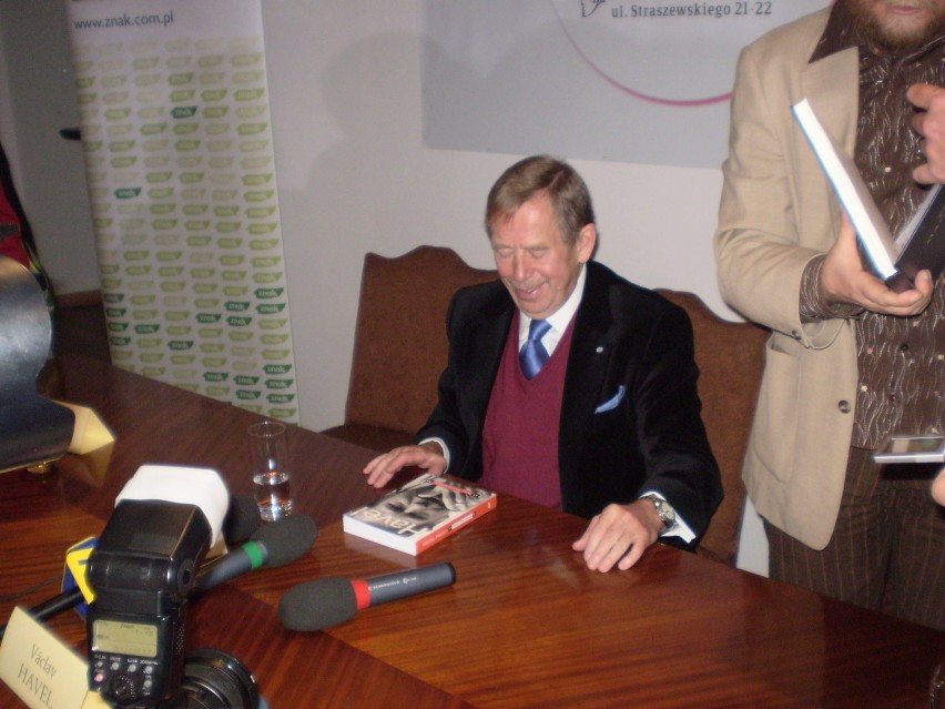 Vaclav Havel w Krakowie w 2007 roku