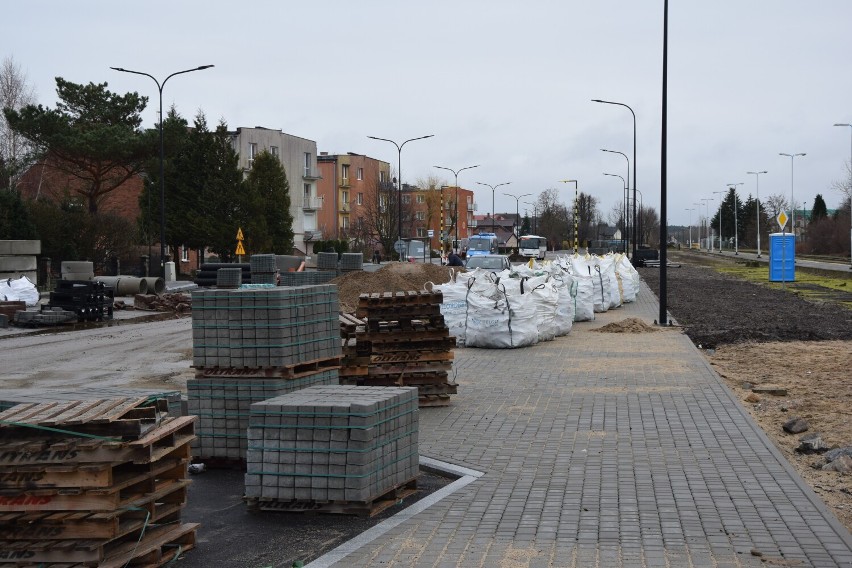 Przebudowa ul. Plac Dworcowy w Łebie prawdopodobnie skończy się w kwietniu