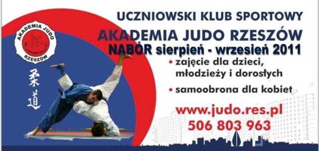 UKS "AKADEMIA JUDO RZESZÓW" NOWY NABÓR 2011 DO SEKCJI JUDO