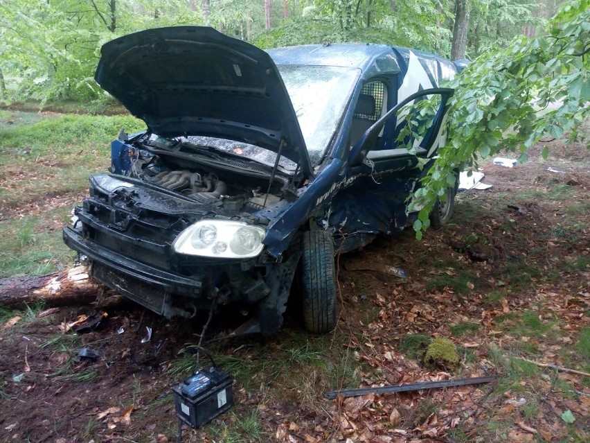 Wypadek na drodze powiatowej między Koczałą a Miastkiem  AKTUALIZACJA