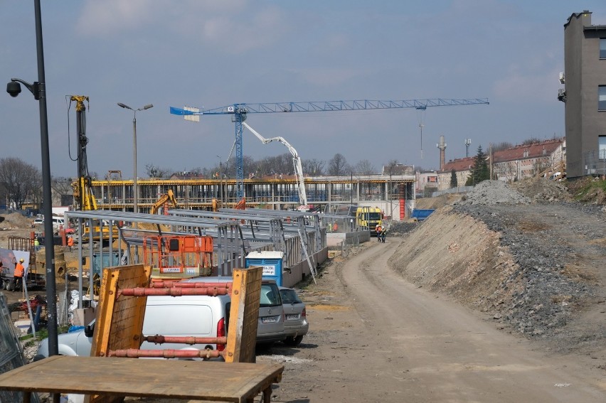 Budowa centrum przesiadkowego w Gliwicach.