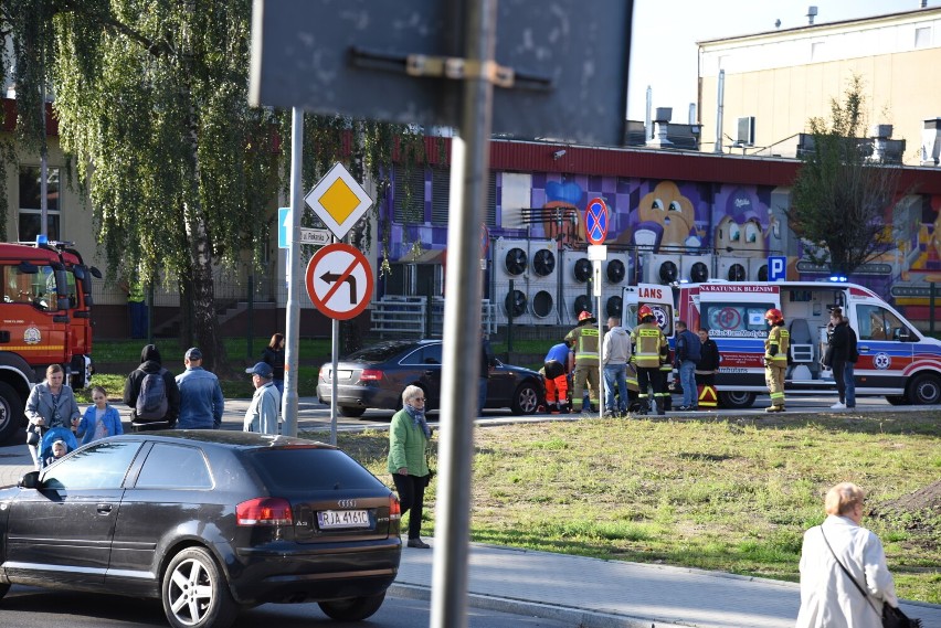 Wypadek na ulicy Piekarskiej w Jarosławiu