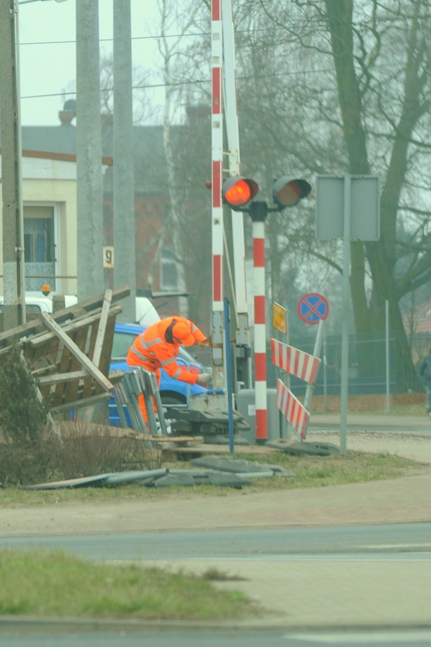 Konserwacje przejazdów kolejowych w Lesznie