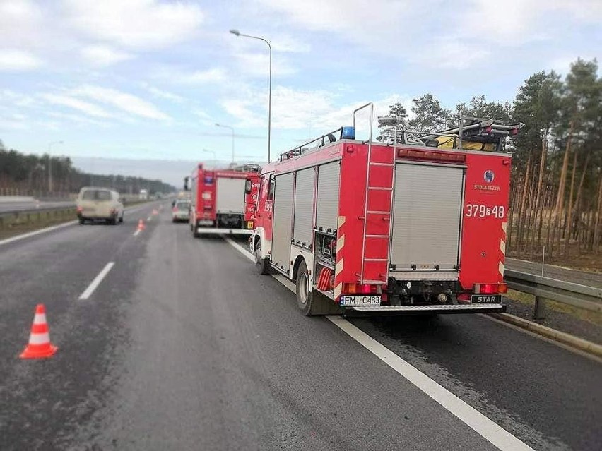 Do wypadku doszło około godz. 13.30 na 105 kilometrze trasy...