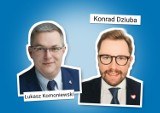 Bitwa prezydencka w Będzinie. Łukasz Komoniewski i Konrad Dziuba w wyborczej dogrywce