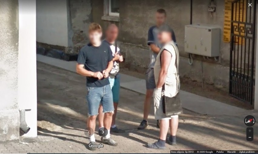 Strzelno na zdjęciach Google Street View