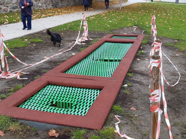 Trampolina na Plantach w Goleniowie jest w opłakanym stanie