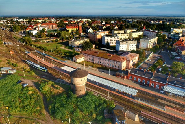 Tak wygląda Kostrzyn z lotu ptaka.