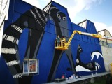 Niezwykły mural z kotem w Katowicach w Fabryce Porcelany [ZDJĘCIA]