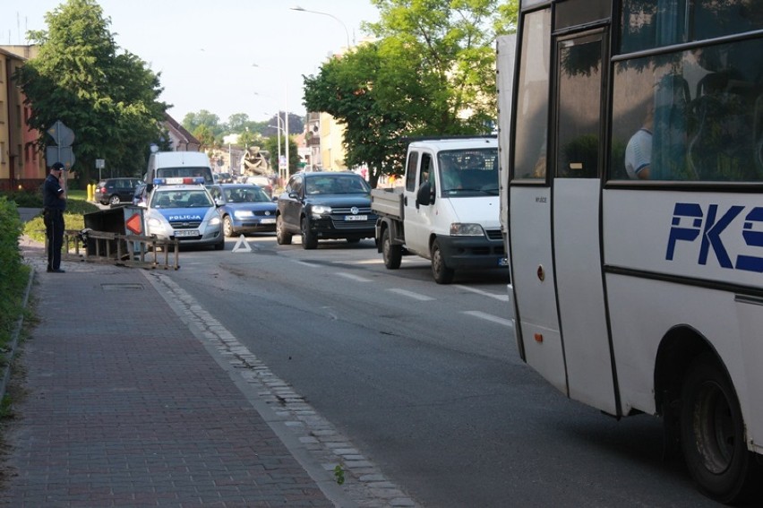 Syców: Drabina wymusiła pierwszeństwo?