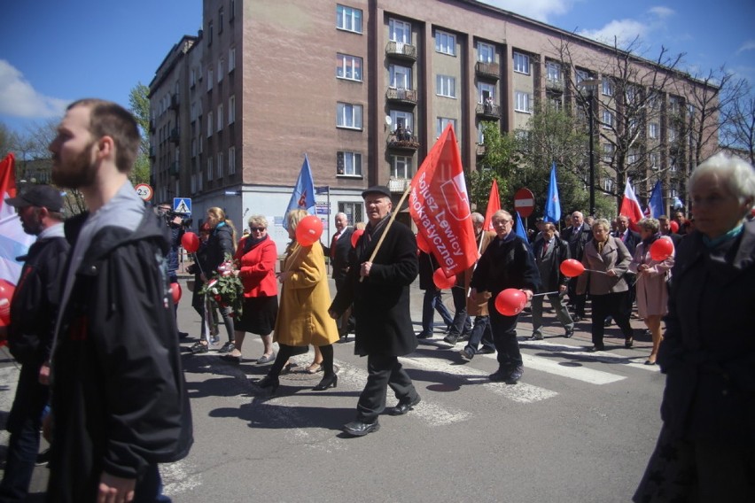 Pochód 1-majowy tradycyjnie przeszedł ulicami Sosnowca