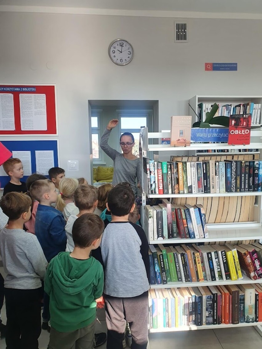 Tak przebiegały zajęcia w lewińskiej bibliotece