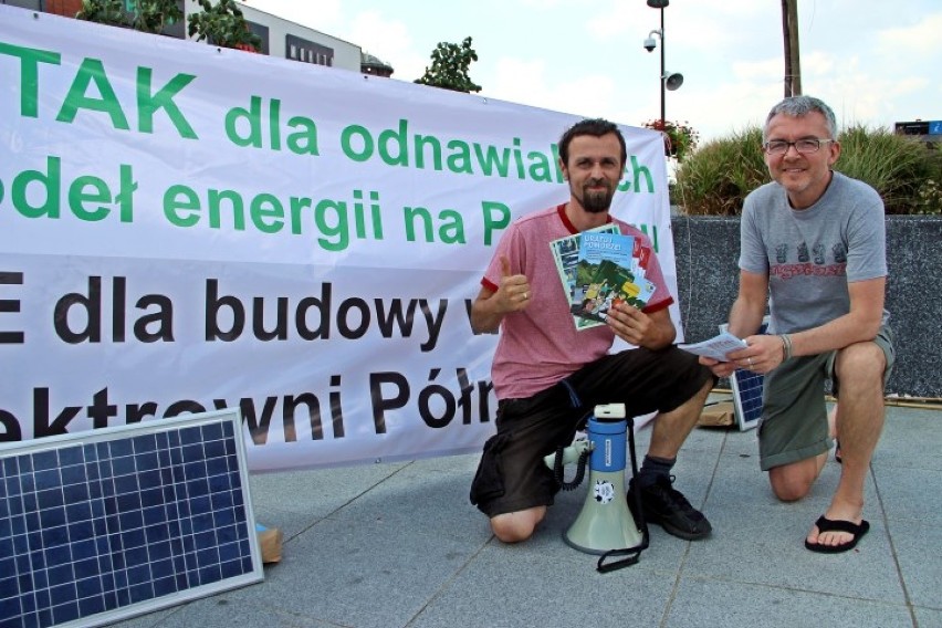 Elektrownia Północ: ekolodzy protestowali w Tczewie przeciwko inwestycji 