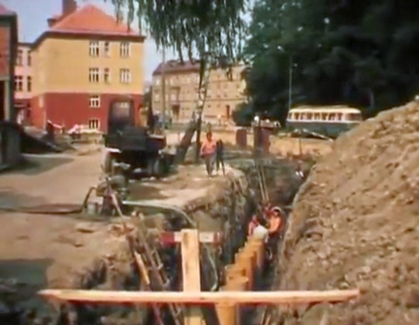 Budowa promenady w Oleśnie.
