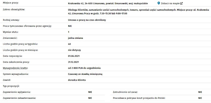 PRACOWNIK OBSŁUGI KLIENTA 
Numer: S t P r / 2 1 / 0 9 8...