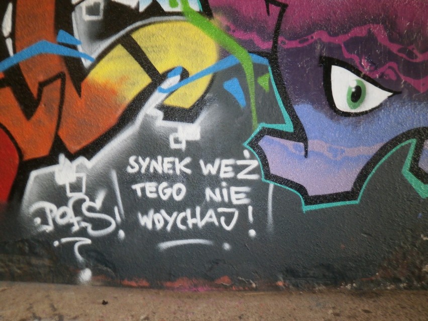 Graffiti w przejściu podziemnym na Botanicznej w Poznaniu