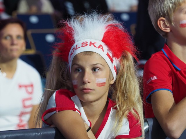 Kibice w Atlas Arenie na meczu Polska - Serbia