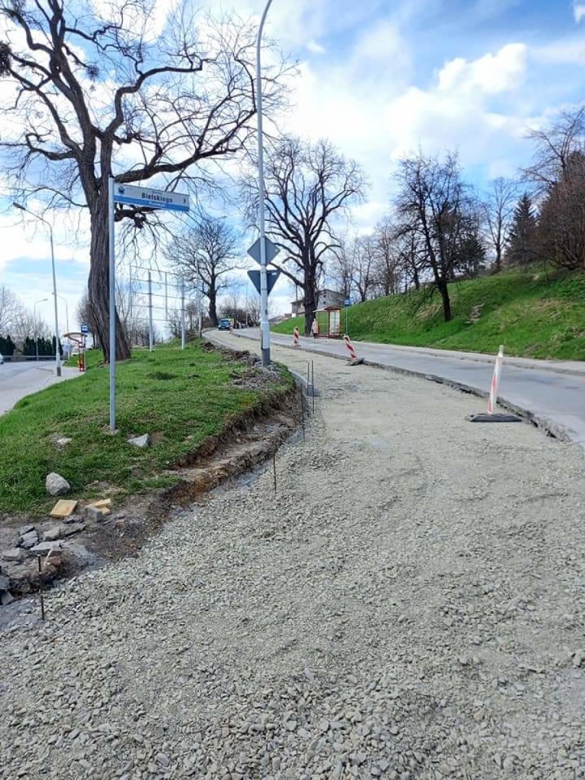 Remont ulicy Bielskiego w Przemyślu. Zobacz, jak postępują prace [ZDJĘCIA]