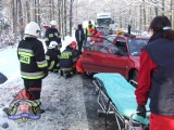 Wypadek na trasie Jawor - Bolków