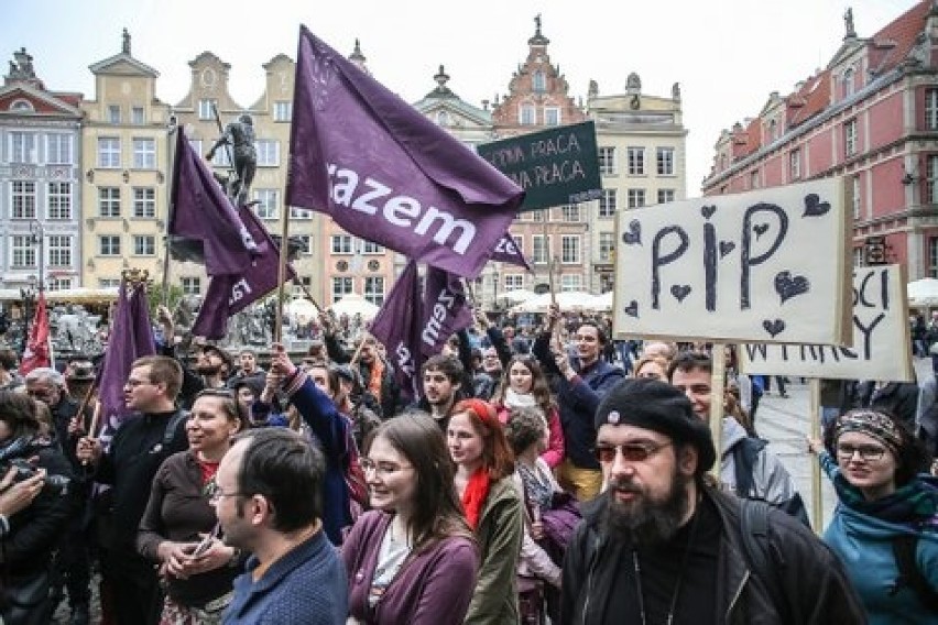 Partia Razem demonstrowała w Gdańsku [ZDJĘCIA]