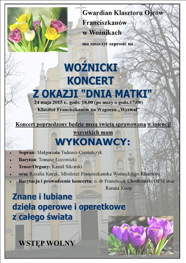 Woźniki: Koncert z okazji "Dnia Matki"