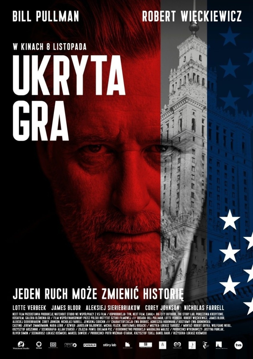 „Ukryta gra"
Sala 1:
PIĄTEK
20 - PREMIERA Ukryta gra Polska...