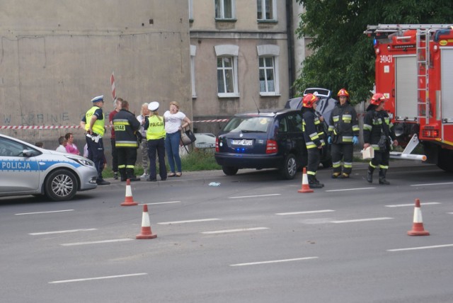 Zderzenie aut na alei Wojska Polskiego w Kaliszu