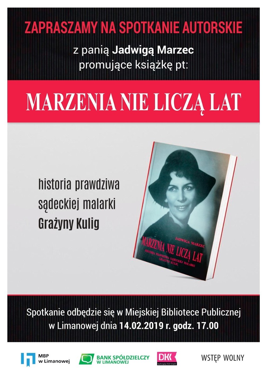 Limanowa. Spotkanie z autorką i bohaterką książki. Wstęp wolny 