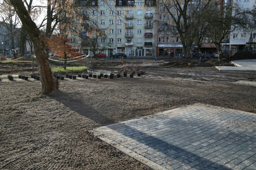 Skwer imienia Ireny Sendlerowej w Kielcach zmieni się nie do poznania! Już widać konstrukcję altany. Zobaczcie zdjęcia 