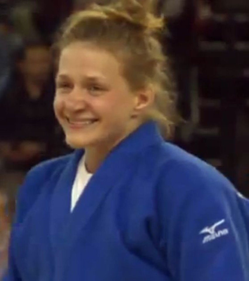 Radość Agaty Ozdoby po zdobyciu medalu ME w judo seniorek