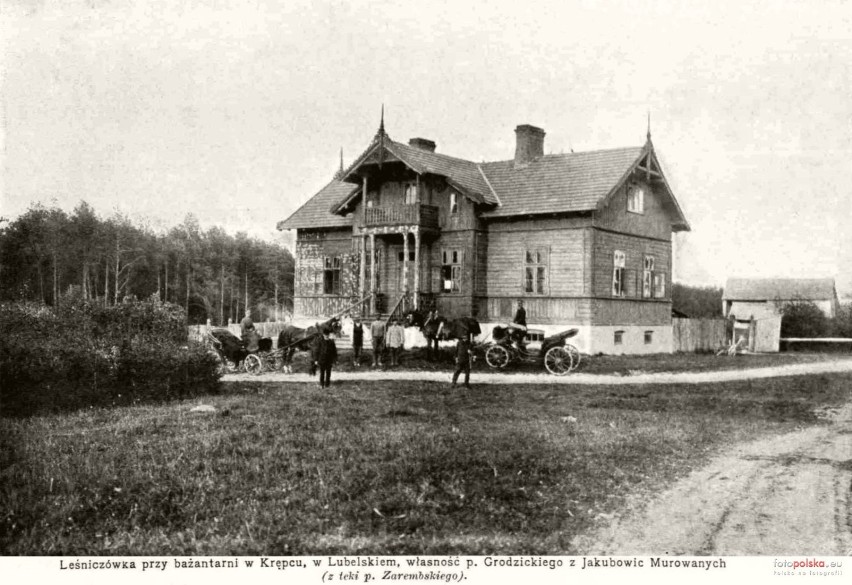 Leśniczówka przy bażantarni w Krępcu lata 1907-1910 ,...
