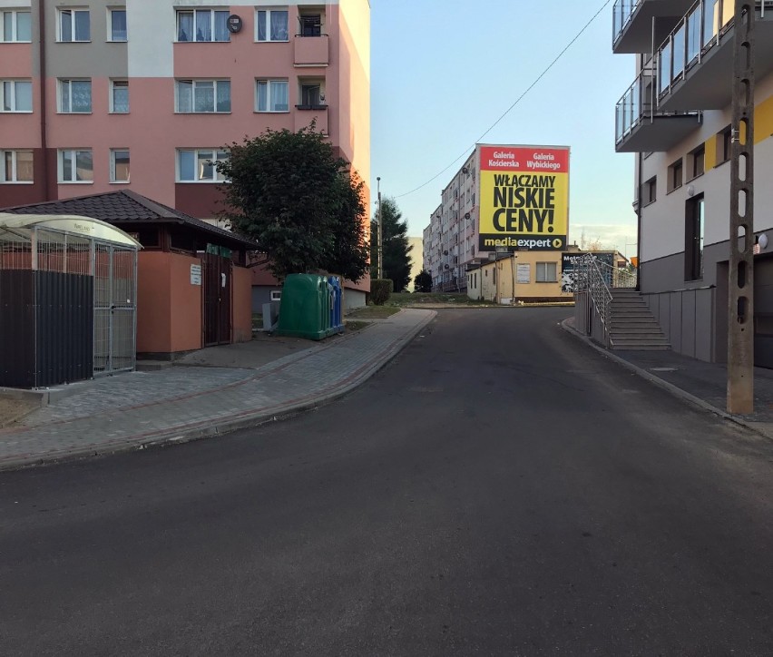Zniszczony fragment ulicy Topolowej w Kościerzynie już naprawiony. Pomogła interwencja radnego