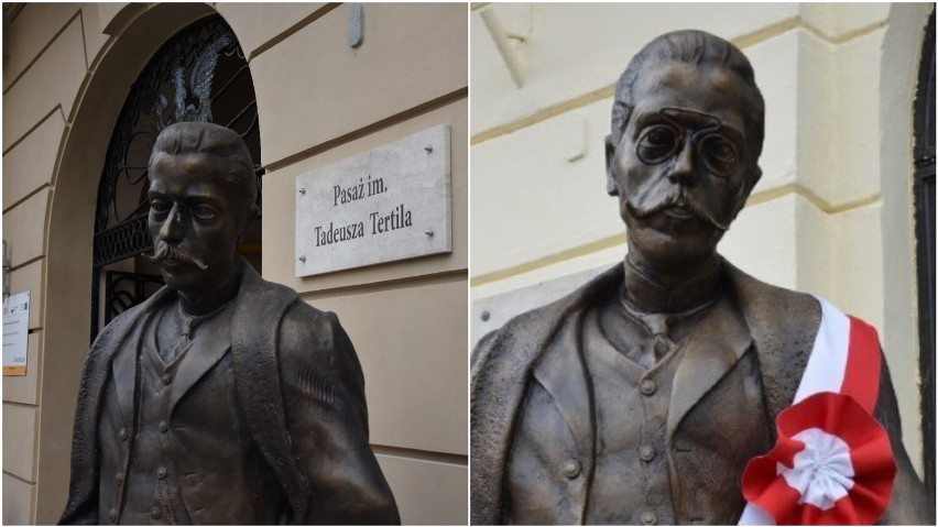 Zagadka zaginięcia okularów z pomnika Tadeusza Tertila...