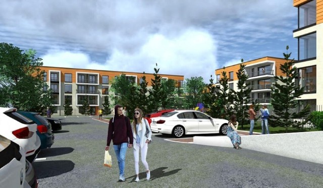 Wizualizacja osiedla, które OTBS w najbliższych latach planuje wybudować w rejonie ulic Sadowej i Ceglanej